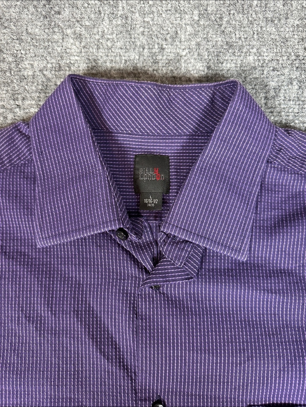 Billy London Long Sleeve Purple Button Down Men’s Size L